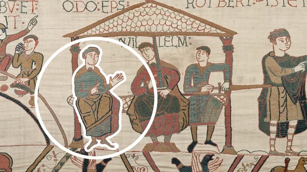 Medieval tapestry research display
